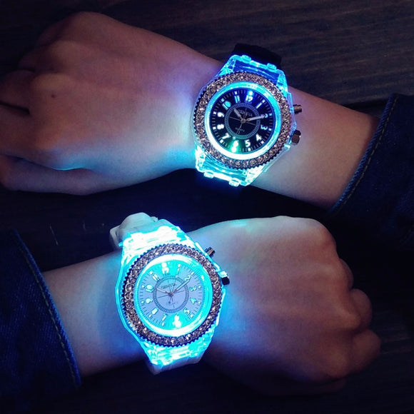 Ladies Womens Mens Geneva LED